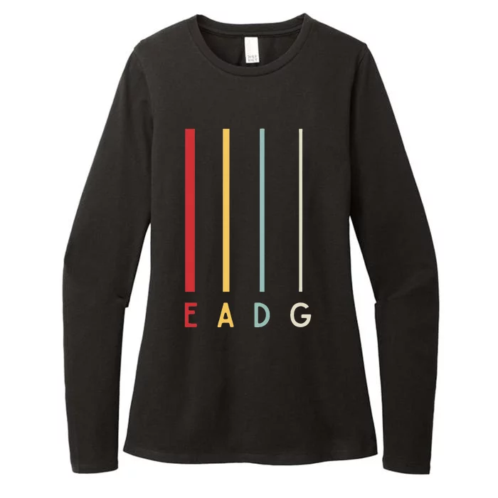 Bass Guitarist Player Eadg 4 Strings Bassist Band Musician Womens CVC Long Sleeve Shirt