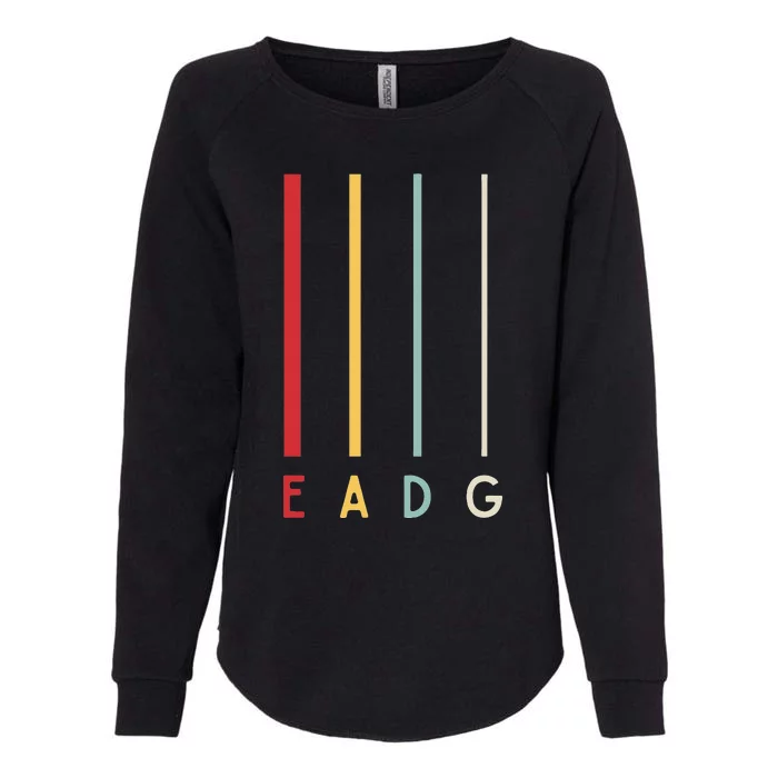 Bass Guitarist Player Eadg 4 Strings Bassist Band Musician Womens California Wash Sweatshirt