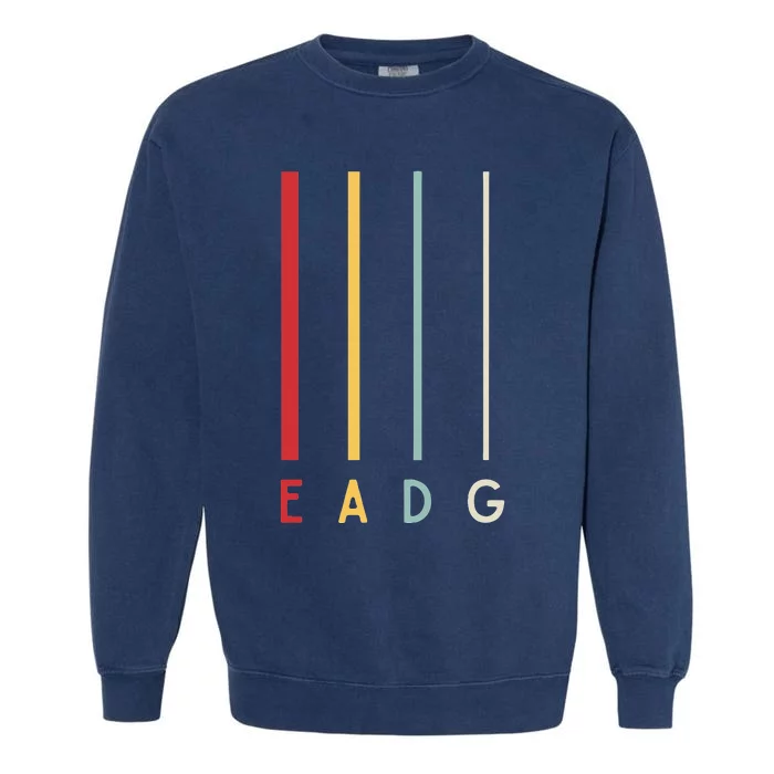 Bass Guitarist Player Eadg 4 Strings Bassist Band Musician Garment-Dyed Sweatshirt