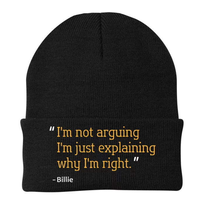 Billie Gift Quote Personalized Funny Birthday Name Idea Knit Cap Winter Beanie