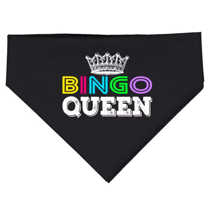 Bingo Gift Queen Funny Bingo Queen Funny Gift Moms Gift USA-Made Doggie Bandana