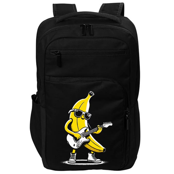 Banana Guitar Rock Music Concert Band Impact Tech Backpack