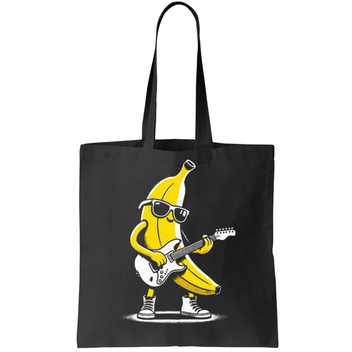 Banana Guitar Rock Music Concert Band Tote Bag