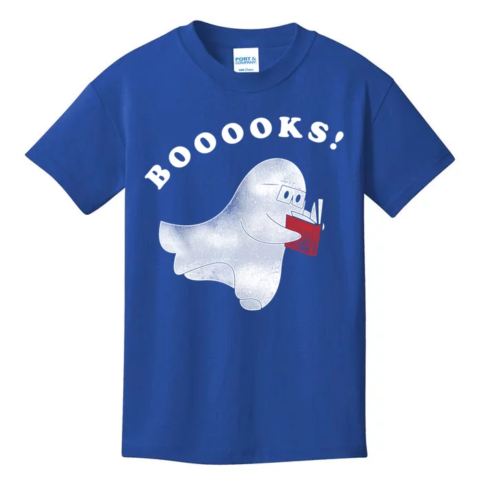 Booooks! Ghost Reading Books Halloween Gift Funny Gift Kids T-Shirt