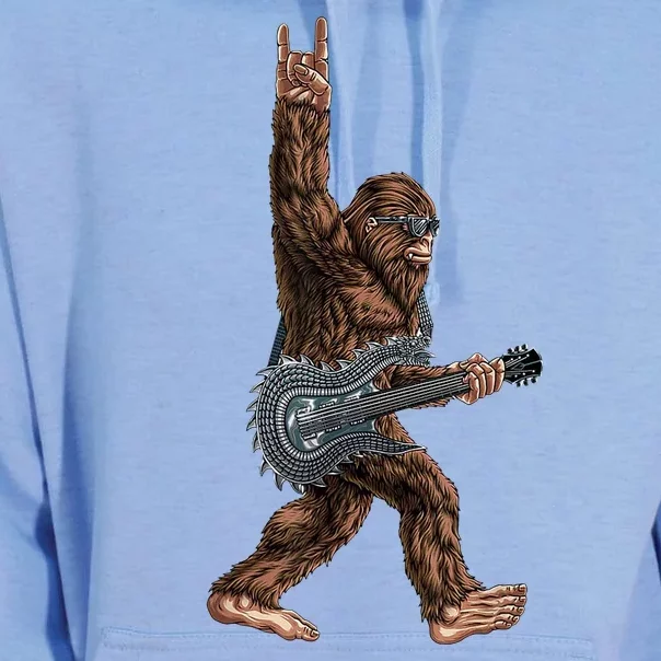 Bigfoot Guitar Rock On Unisex Surf Hoodie