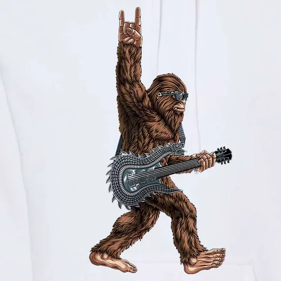 Bigfoot Guitar Rock On Premium Hoodie