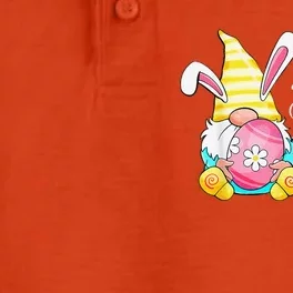 Bunny Gnome Rabbit Eggs Hunting Happy Easter Day Funny Dry Zone Grid Performance Polo