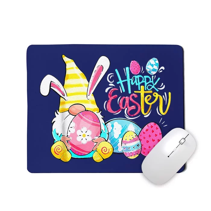 Bunny Gnome Rabbit Eggs Hunting Happy Easter Day Funny Mousepad