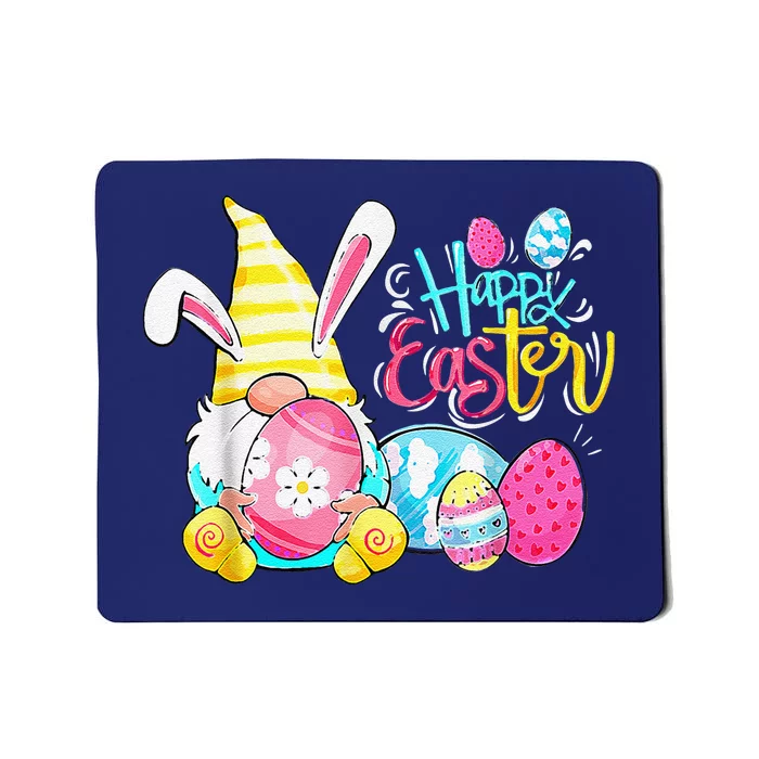 Bunny Gnome Rabbit Eggs Hunting Happy Easter Day Funny Mousepad