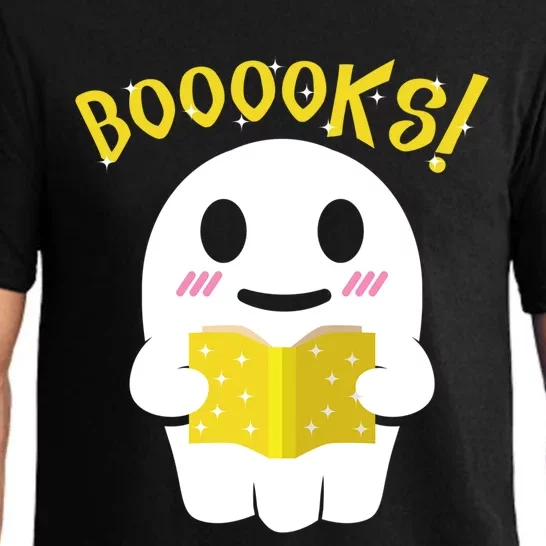 Boooks Ghost Reading Book Cool Gift Halloween Costume Great Gift Pajama Set