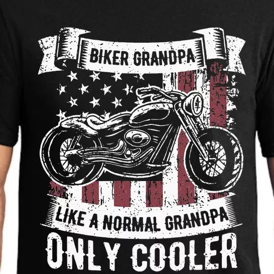 Biker Grandpa Ride Motorcycles Motorcycle Lovers Rider Gift Pajama Set