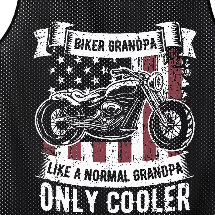 Biker Grandpa Ride Motorcycles Motorcycle Lovers Rider Gift Mesh Reversible Basketball Jersey Tank