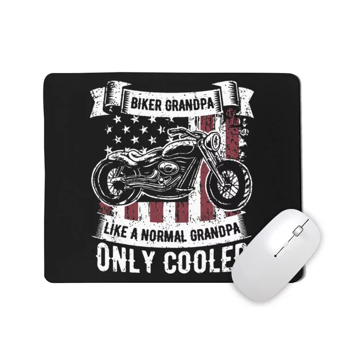 Biker Grandpa Ride Motorcycles Motorcycle Lovers Rider Gift Mousepad