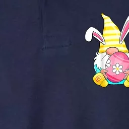 Bunny Gnome Rabbit Eggs Hunting Happy Easter Day Funny Softstyle Adult Sport Polo