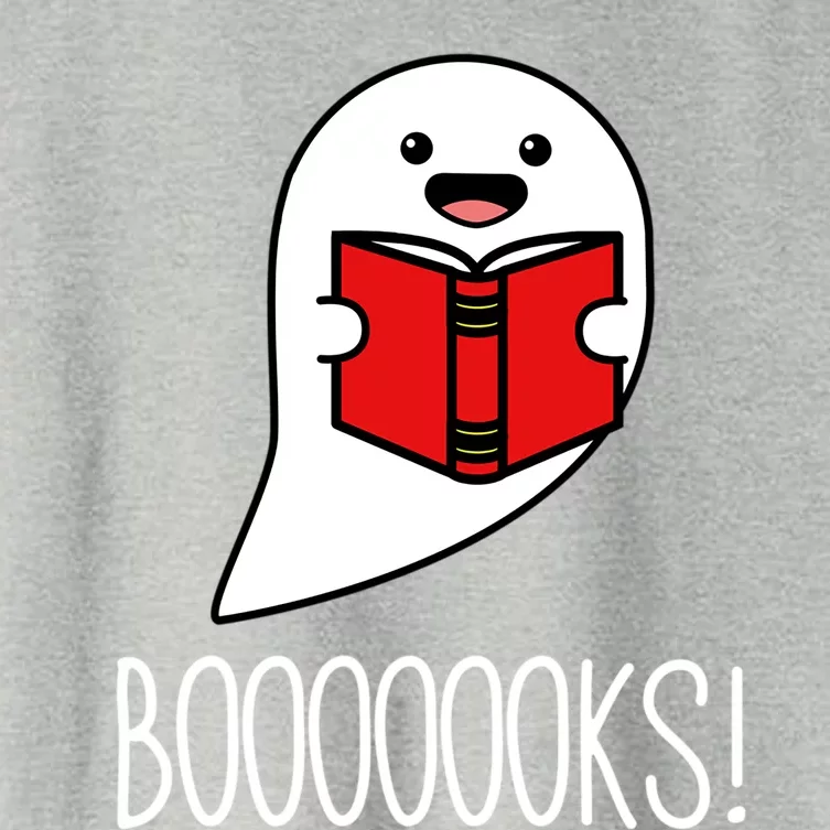 Booooooks Ghost Reading Library Books Boo Read Halloween Gift Women's Crop Top Tee