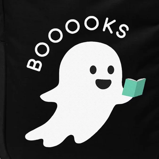 Booooks Ghost Reading Books Halloween Impact Tech Backpack