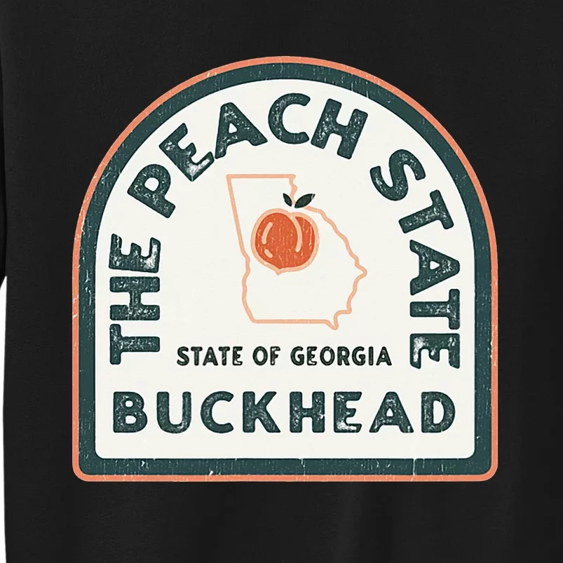 Buckhead Georgia Retro Style Peach State Sweatshirt