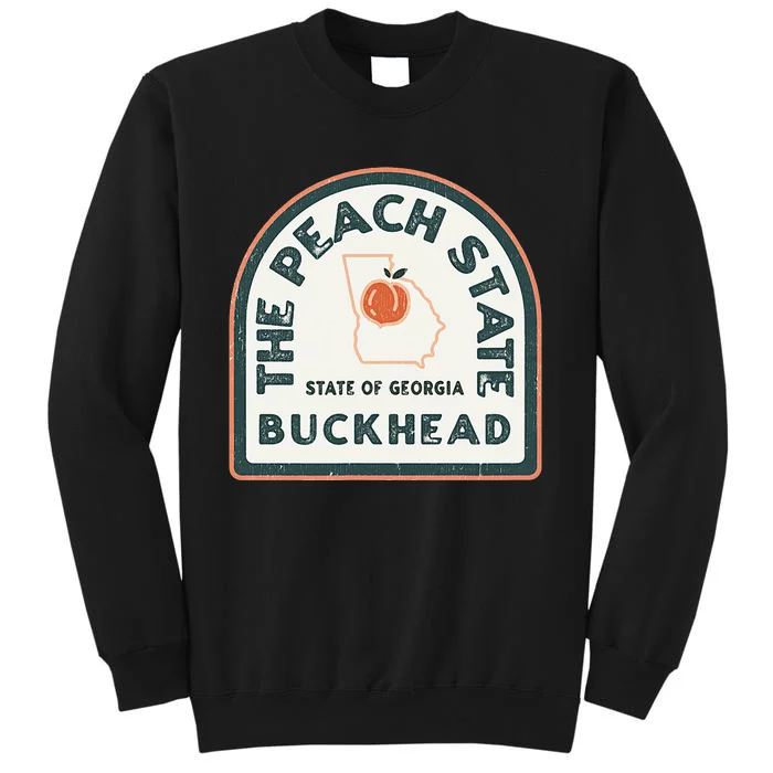 Buckhead Georgia Retro Style Peach State Sweatshirt