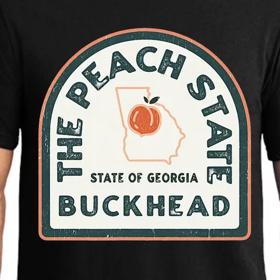 Buckhead Georgia Retro Style Peach State Pajama Set