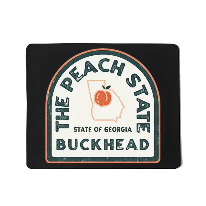 Buckhead Georgia Retro Style Peach State Mousepad