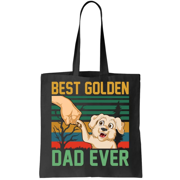 Best Golden Retriver Dad Ever Tote Bag