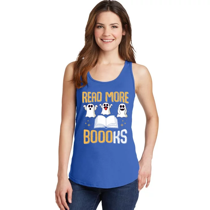 Book Ghost Read More Books Halloween Read More Books Ghost Gift Ladies Essential Tank