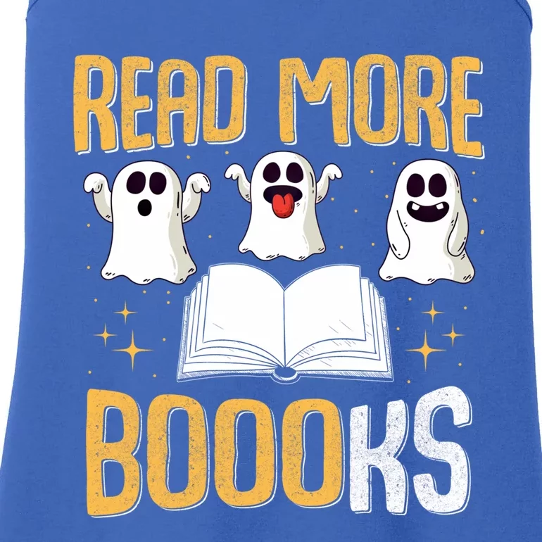 Book Ghost Read More Books Halloween Read More Books Ghost Gift Ladies Essential Tank