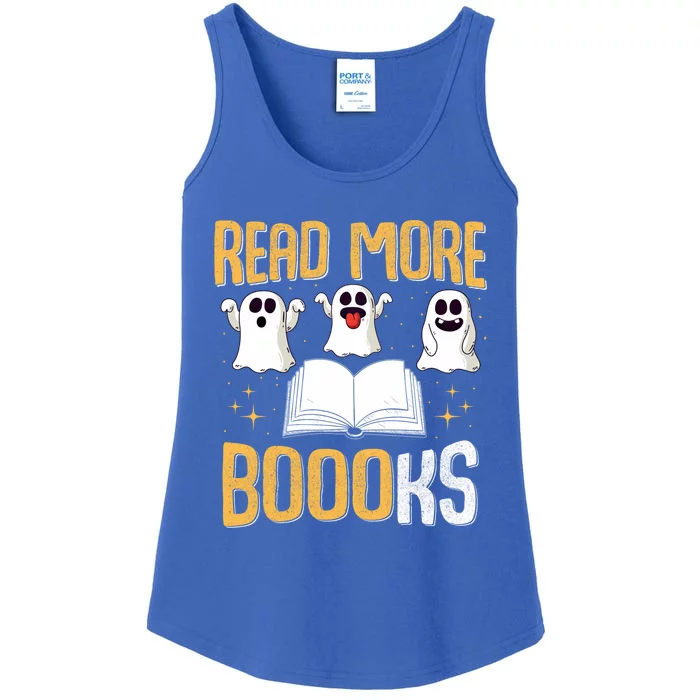 Book Ghost Read More Books Halloween Read More Books Ghost Gift Ladies Essential Tank