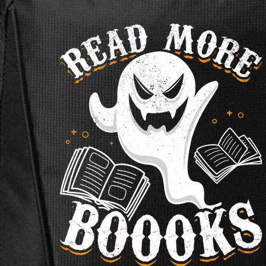 Book Ghost Read More Books Halloween Read More Booooooks Gift City Backpack