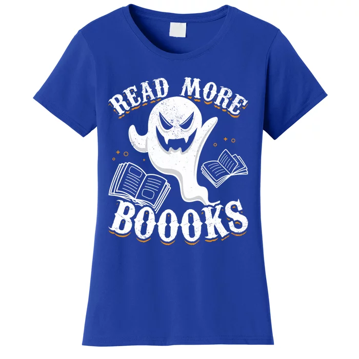 Book Ghost Read More Books Halloween Read More Booooooks Gift Women's T-Shirt