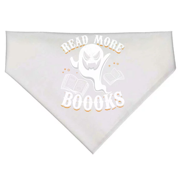 Book Ghost Read More Books Halloween Read More Booooooks Gift USA-Made Doggie Bandana