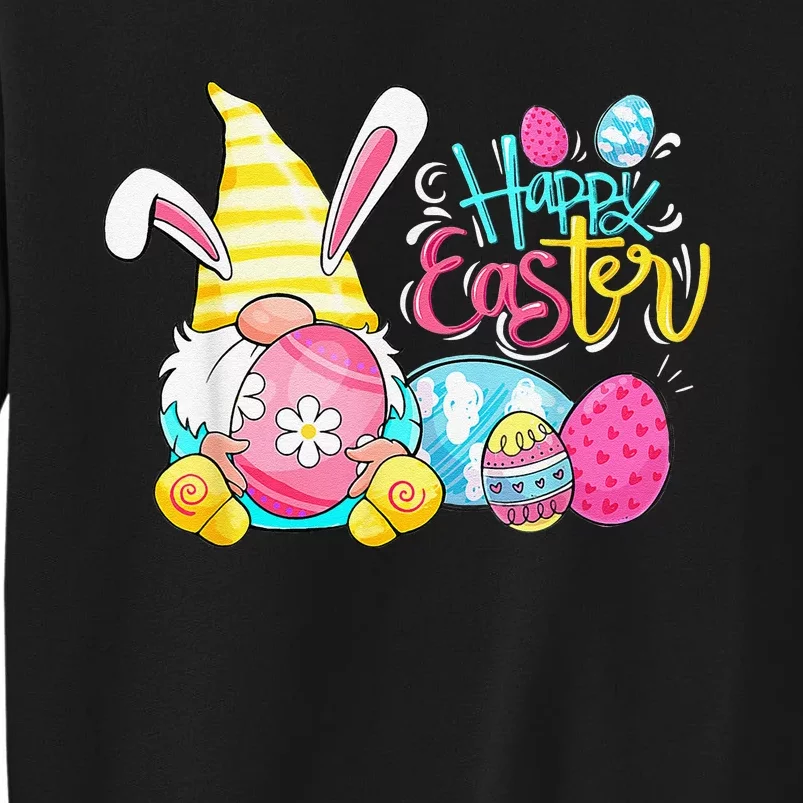 Bunny Gnome Rabbit Eggs Hunting Happy Easter Day Funny Sweatshirt