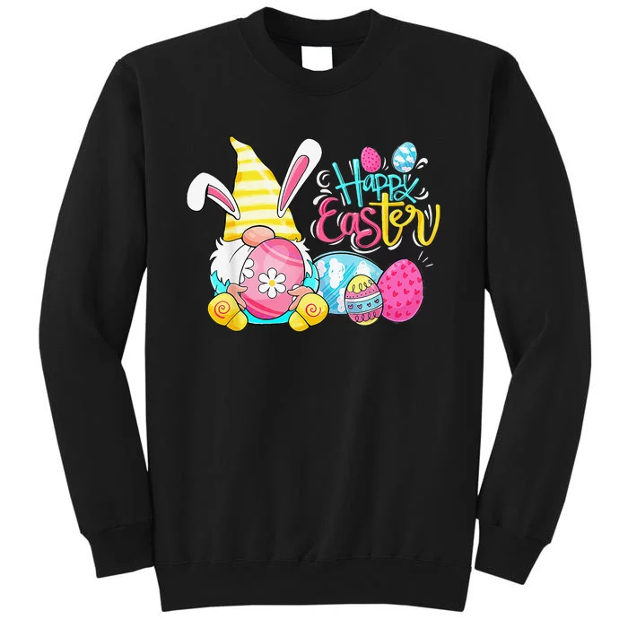 Bunny Gnome Rabbit Eggs Hunting Happy Easter Day Funny Sweatshirt