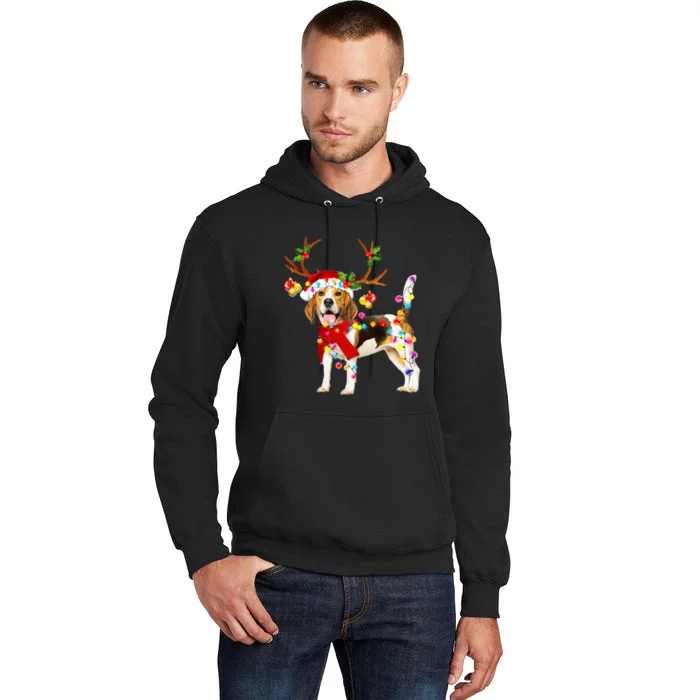 Beagle Gorgeous Reindeer Crewneck Christmas Tall Hoodie