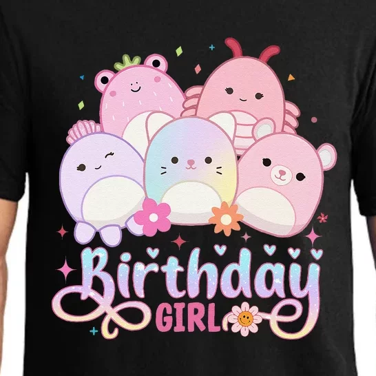 Birthday Girl Squish Squad Mallow Girl Cute Gift Pajama Set