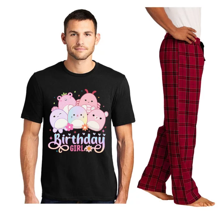 Birthday Girl Squish Squad Mallow Girl Cute Gift Pajama Set