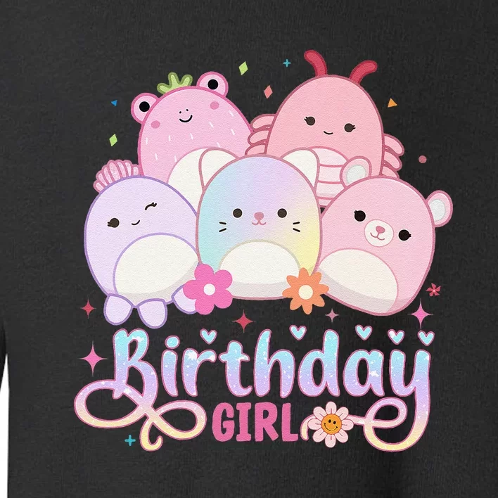 Birthday Girl Squish Squad Mallow Girl Cute Gift Toddler Sweatshirt