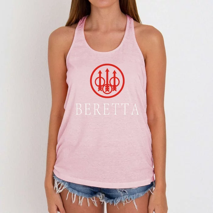 Beretta Gun Sniper Riffle Firearms Women's Knotted Racerback Tank