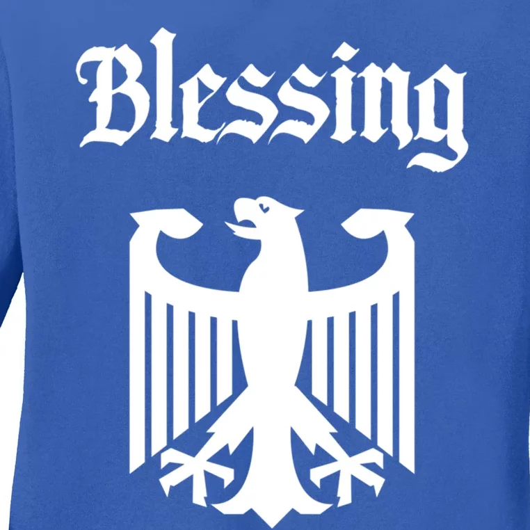 Blessing Ger Surname Family Last Name Deutschland Great Gift Ladies Long Sleeve Shirt