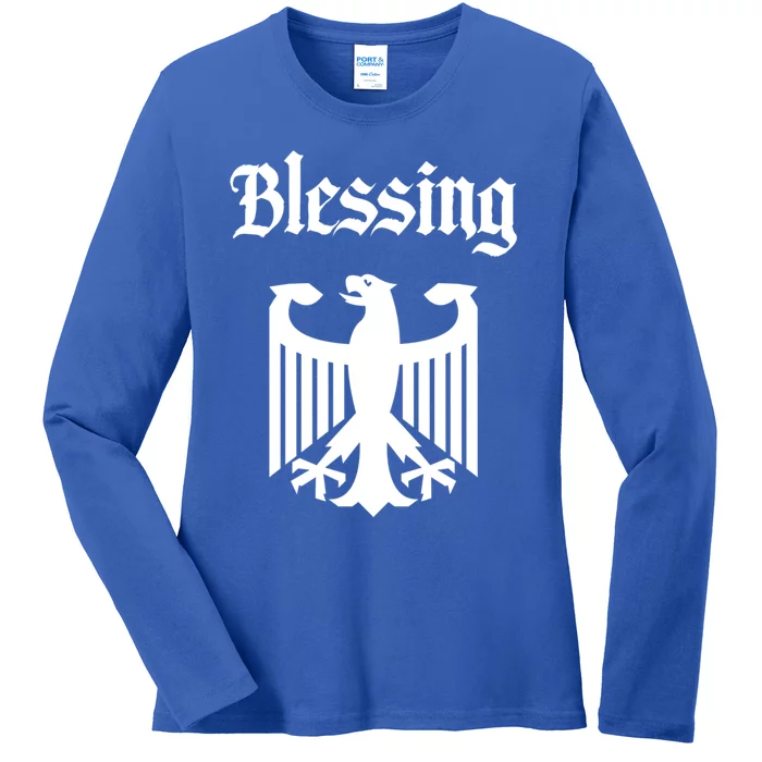 Blessing Ger Surname Family Last Name Deutschland Great Gift Ladies Long Sleeve Shirt