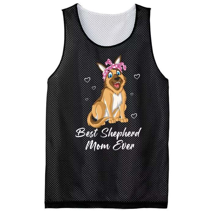 Best German Shepherd Mom Ever Mesh Reversible Basketball Jersey Tank