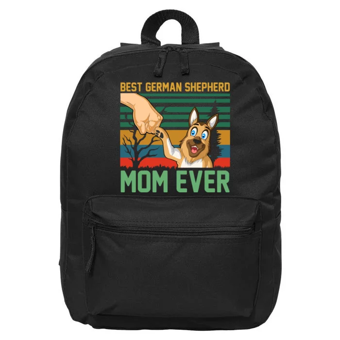 Best German Shepherd Mom Ever 16 in Basic Backpack