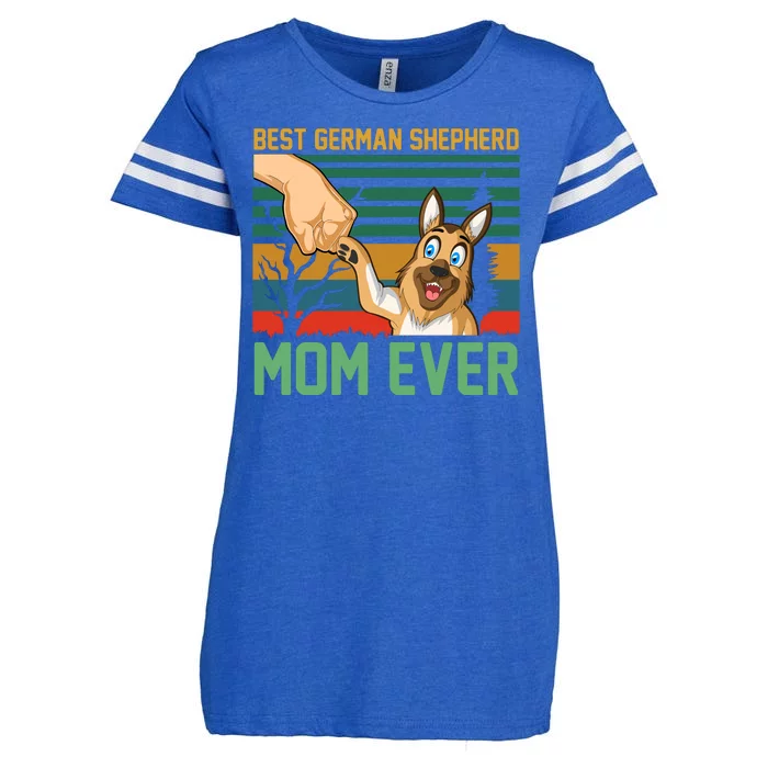 Best German Shepherd Mom Ever Enza Ladies Jersey Football T-Shirt