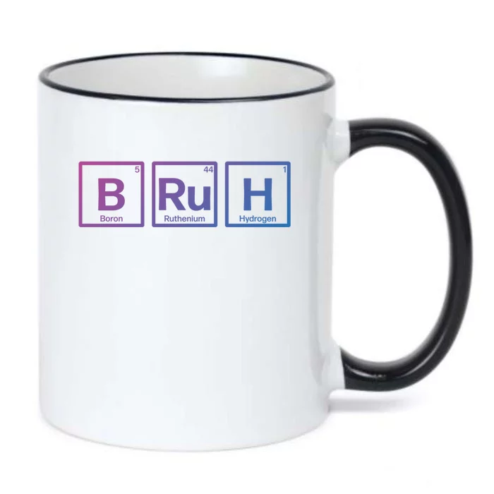 Bruh Gamer Slang Meme Design Gift Black Color Changing Mug