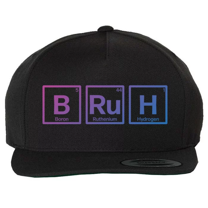 Bruh Gamer Slang Meme Design Gift Wool Snapback Cap