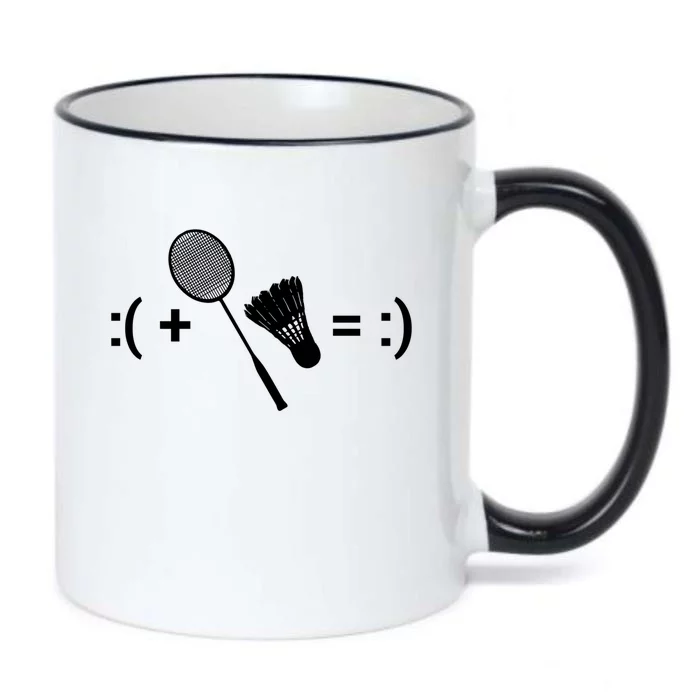 Badminton Game Shuttlecock Sport Badminton Gift Black Color Changing Mug