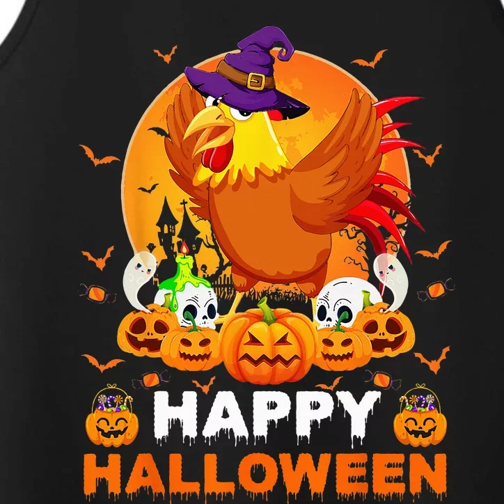 Boo Ghost Scary Pumpkin Moon Witch Rooster Halloween Performance Tank