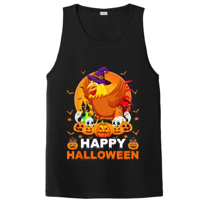 Boo Ghost Scary Pumpkin Moon Witch Rooster Halloween Performance Tank