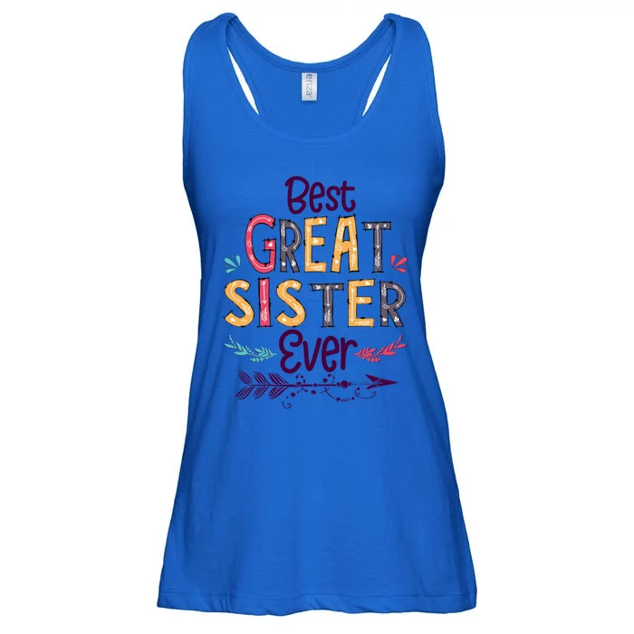 Best Great Sister Ever Cute Arrow Family Blessing Gift Ladies Essential Flowy Tank