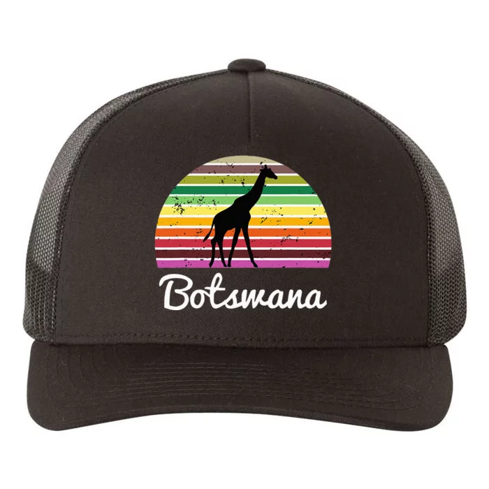 Botswana Giraffe Safari Gift Yupoong Adult 5-Panel Trucker Hat